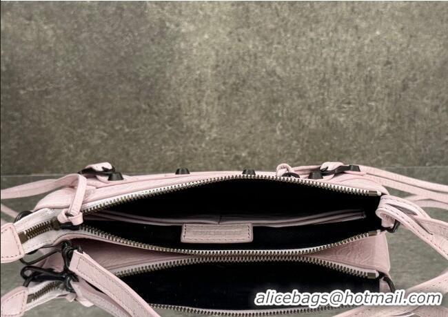 Affordable Price Balenciaga Le City Pouch Bag On Strap in Arena Storico Lambskin 0904 Petal Pink 2025