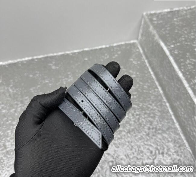 Luxury Discount Balenciaga Le City Tote Bag Small in Arena Storico Lambskin 1029 Grey 2025