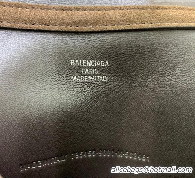 Promotional Balenciaga Rodeo Mini Handbag in suede And aged-silver hardware 78972 Dark Coffee 2025