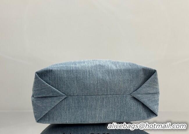 Buy Fashionable Balenciaga Large Crush Tote Bag 742941 Denim Blue 2025