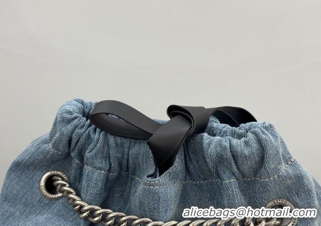 Buy Fashionable Balenciaga Large Crush Tote Bag 742941 Denim Blue 2025