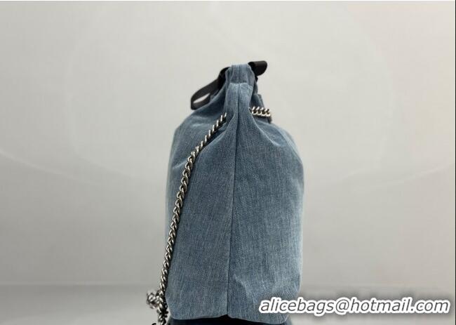 Buy Fashionable Balenciaga Large Crush Tote Bag 742941 Denim Blue 2025