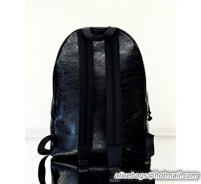 Unique Grade Balenciaga Explorer Backpack Bag in Arena Lambskin 20142 Black 2025