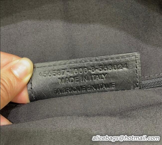 New Fashion Balenciaga Calfskin Leather Backpack Bag 1120 Black 2025