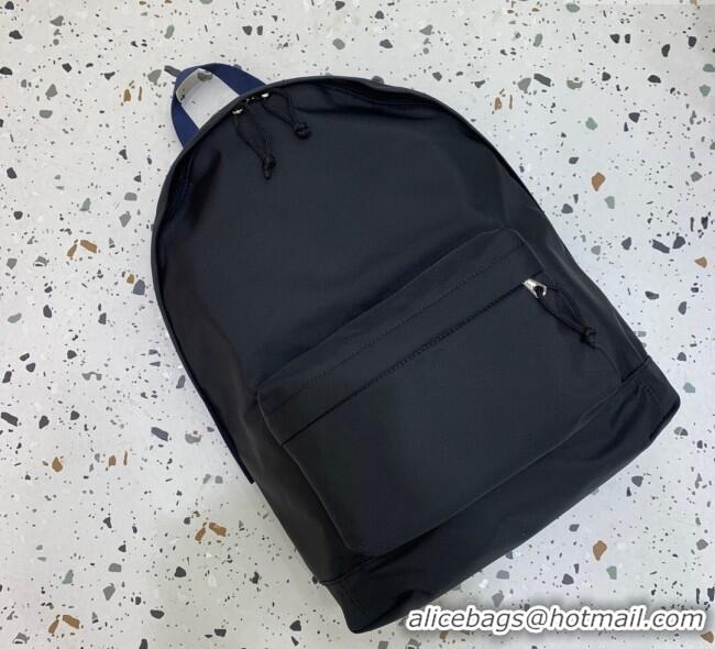Grade Design Balenciaga Explorer Fabric Backpack Bag 20153 Black/Blue Strap 2025