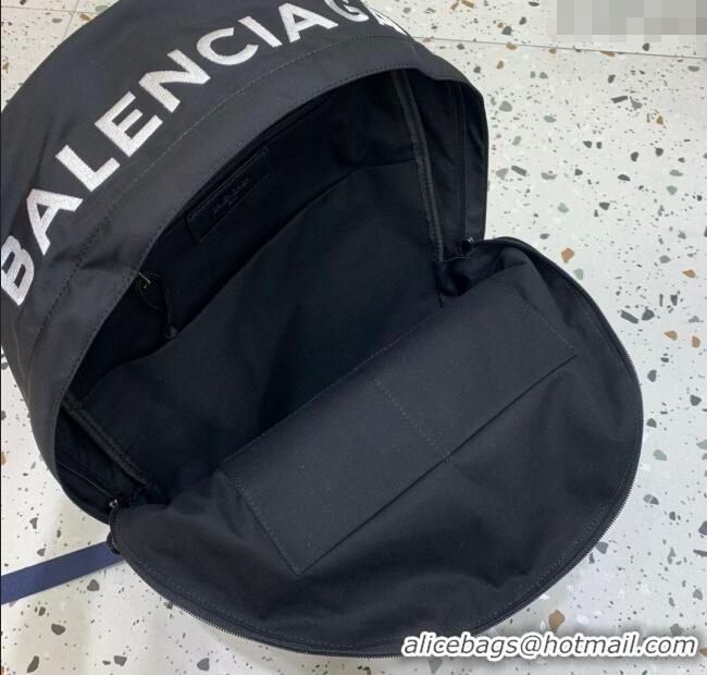 Grade Design Balenciaga Explorer Fabric Backpack Bag 20153 Black/Blue Strap 2025