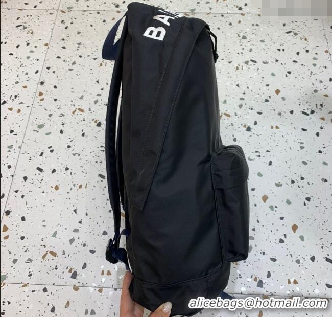 Grade Design Balenciaga Explorer Fabric Backpack Bag 20153 Black/Blue Strap 2025