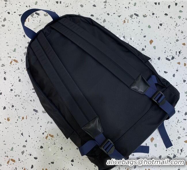 Grade Design Balenciaga Explorer Fabric Backpack Bag 20153 Black/Blue Strap 2025