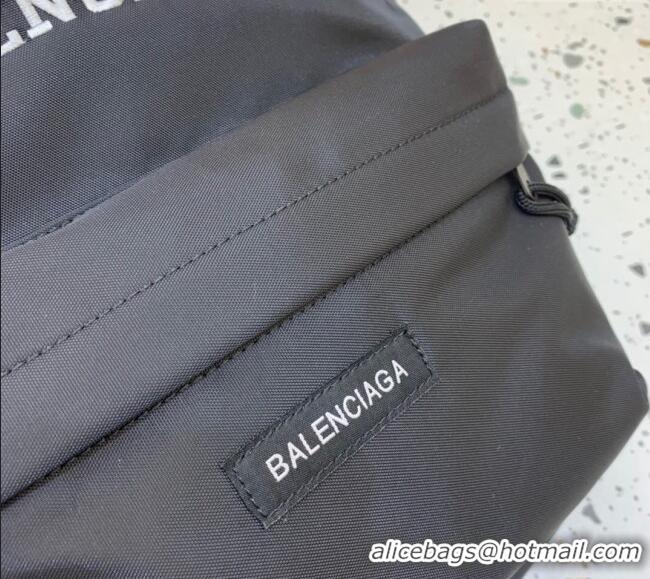 Reasonable Price Balenciaga PARIS Fabric Backpack Bag 20155 Black/White 2025