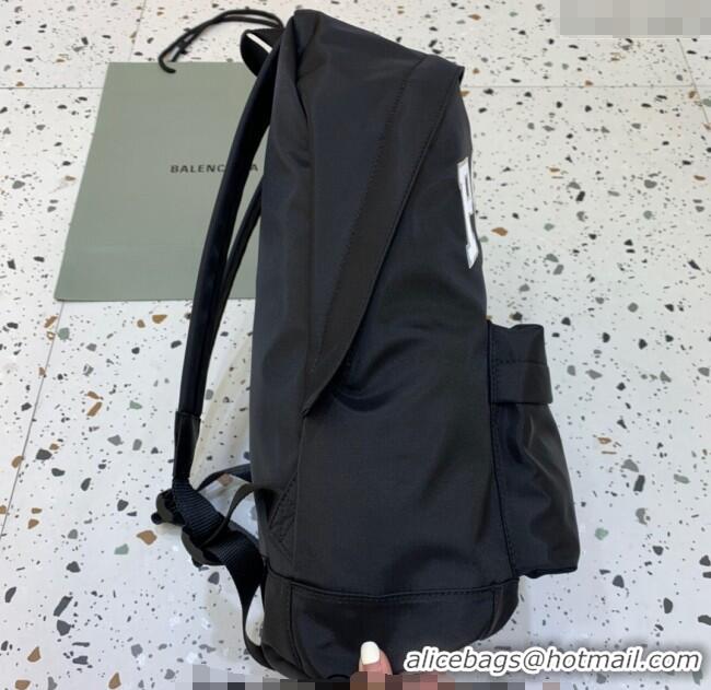 Reasonable Price Balenciaga PARIS Fabric Backpack Bag 20155 Black/White 2025