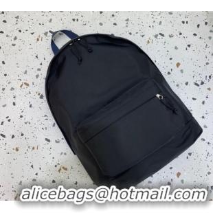Famous Brand Balenciaga Explorer Fabric Backpack Bag with Signature 20156 Black/Blue 2025