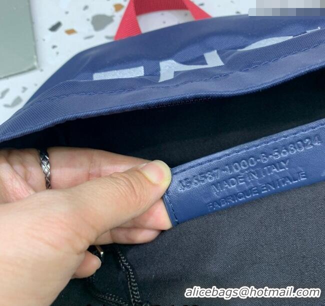 Most Popular Balenciaga Explorer Fabric Backpack Bag with Signature 20156 Navy Blue 2025