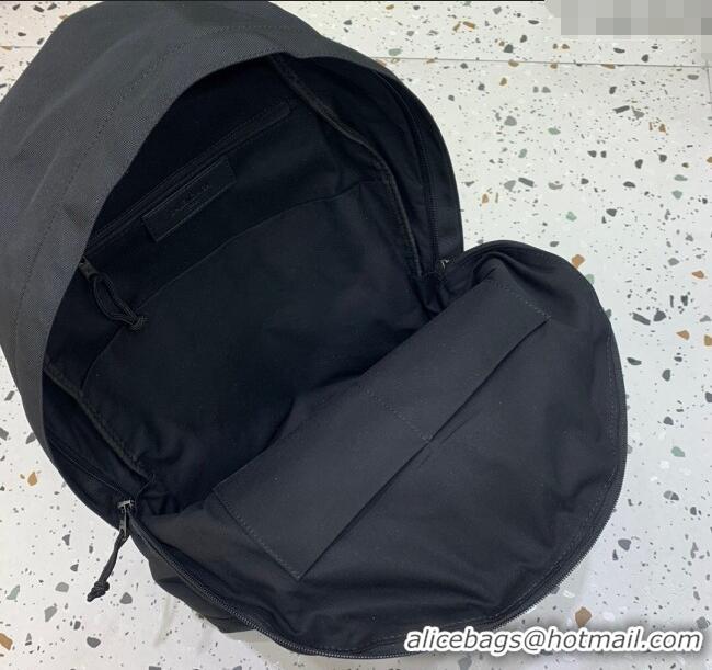 Free Shipping Discount Balenciaga Explorer Fabric Backpack Bag with Logo Patch 20156 Black 2025