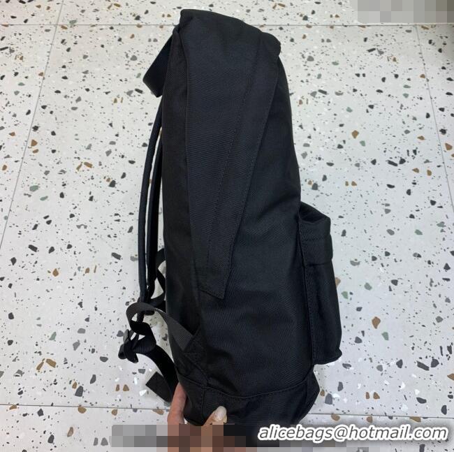 Free Shipping Discount Balenciaga Explorer Fabric Backpack Bag with Logo Patch 20156 Black 2025