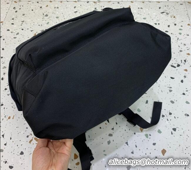 Free Shipping Discount Balenciaga Explorer Fabric Backpack Bag with Logo Patch 20156 Black 2025