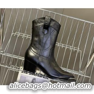 Sophisticated Celine Calfskin Leather Heel Ankle Boots 5cm 2025 CE102401 1024031