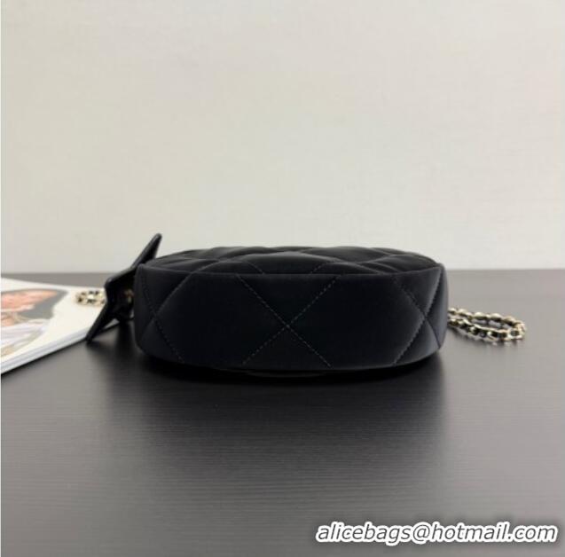 New Fashion Chanel Velvet-Effect Nylon Clutch with Chain AP4791 Black 2025