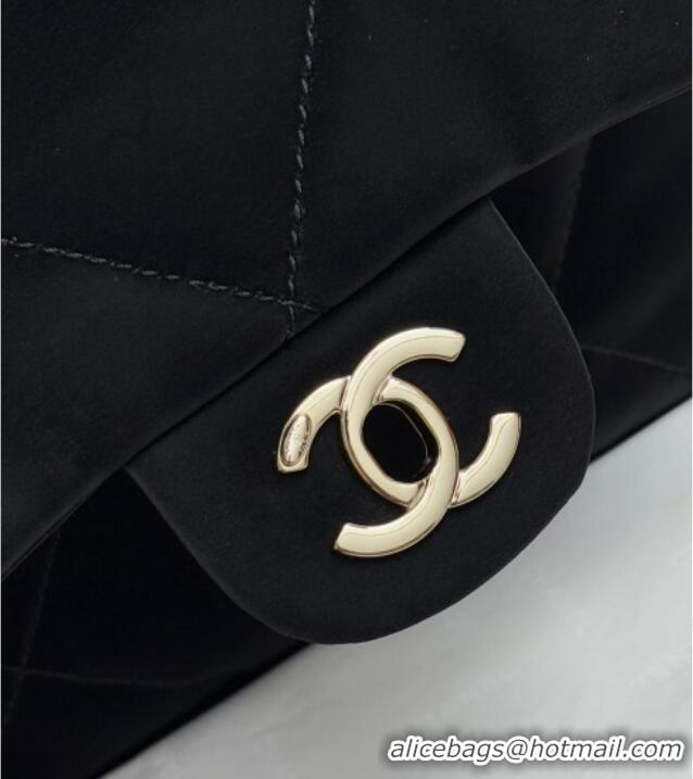 Cheap Design Chanel Velvet-Effect Nylon Backpack Bag AS5679 Black 2025