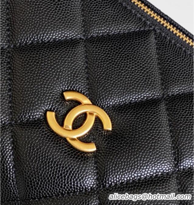 Best Price Chanel Grained Calfskin Bowling Bag AS5791 Black 2025