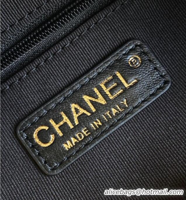 Best Price Chanel Grained Calfskin Bowling Bag AS5791 Black 2025
