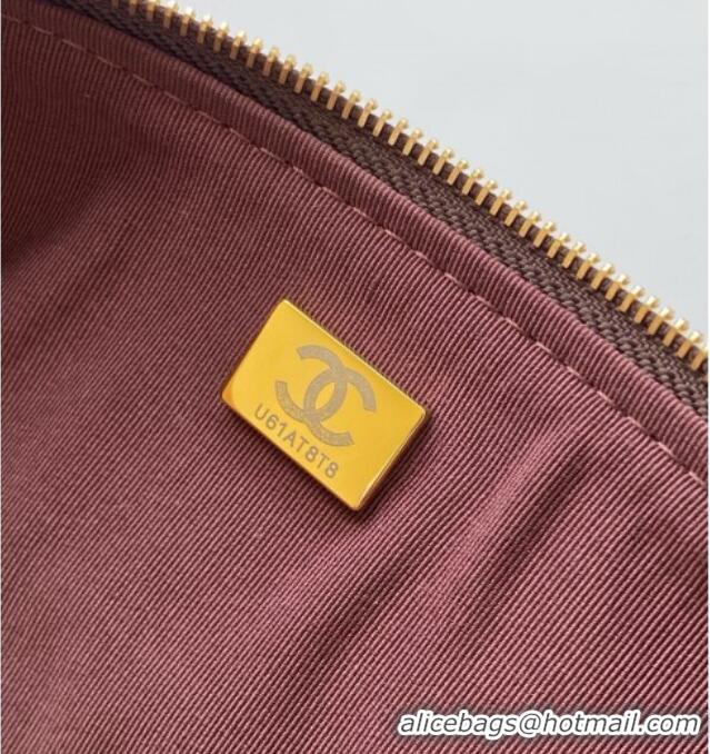 Famous Brand Chanel Suede Bowling Bag AS5791 Brown 2025