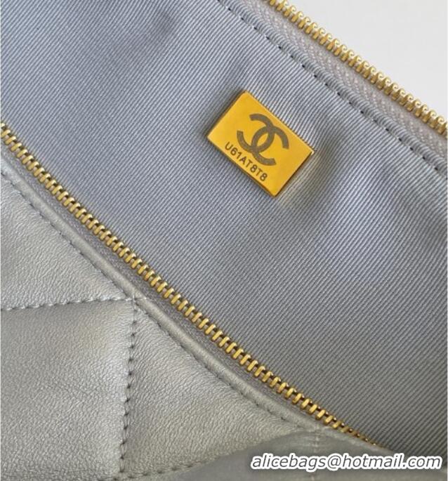 Promotional Chanel Calfskin Leather Bowling Bag AS5791 Silver 2025