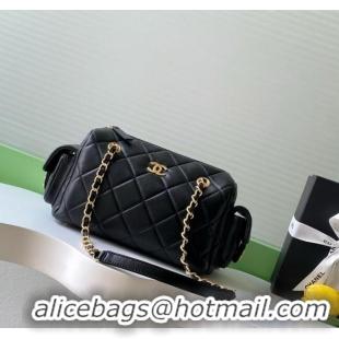 Reasonable Price Chanel Small Calfskin Leather Bowling Bag AS5792 Black 2025