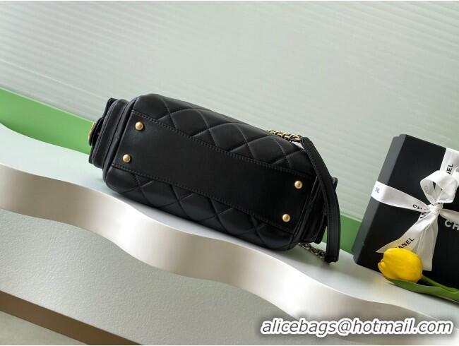 Reasonable Price Chanel Small Calfskin Leather Bowling Bag AS5792 Black 2025