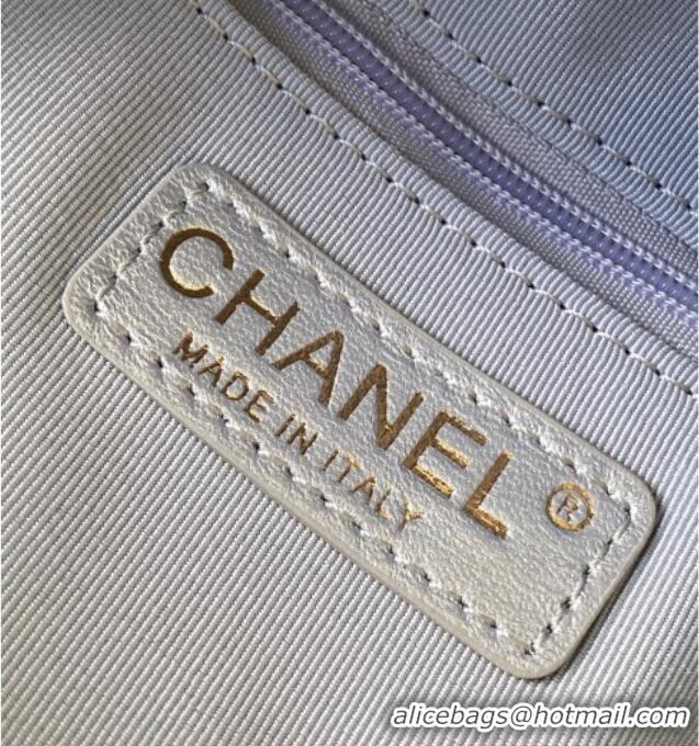 Most Popular Chanel Small Calfskin Leather Bowling Bag AS5792 Silver 2025