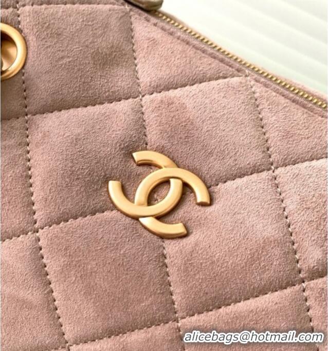 Traditional Specials Chanel Small Suede Bowling Bag AS5792 Khaki 2025