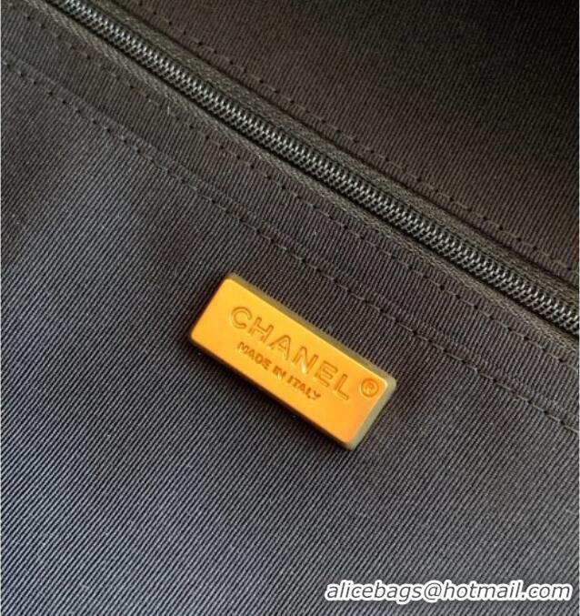 Market Sells Chanel Quilted Suede Boston Top Handle Bag CH112702 Black 2025