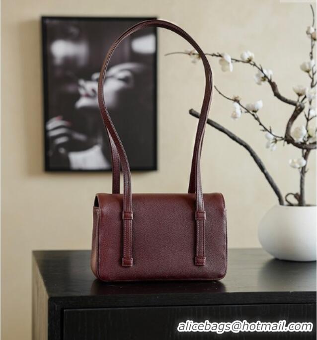 Grade Design Chanel Calfskin Leather Hobo Bag CH112703 Dark Burgundy 2025