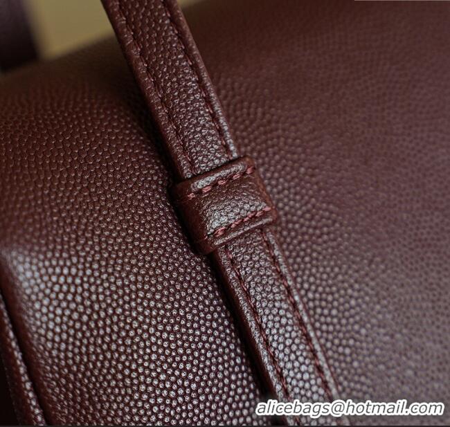 Grade Design Chanel Calfskin Leather Hobo Bag CH112703 Dark Burgundy 2025