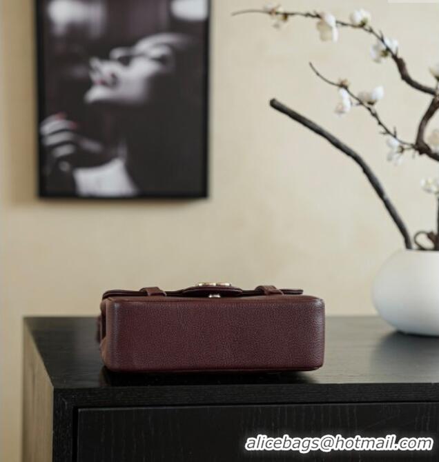 Grade Design Chanel Calfskin Leather Hobo Bag CH112703 Dark Burgundy 2025