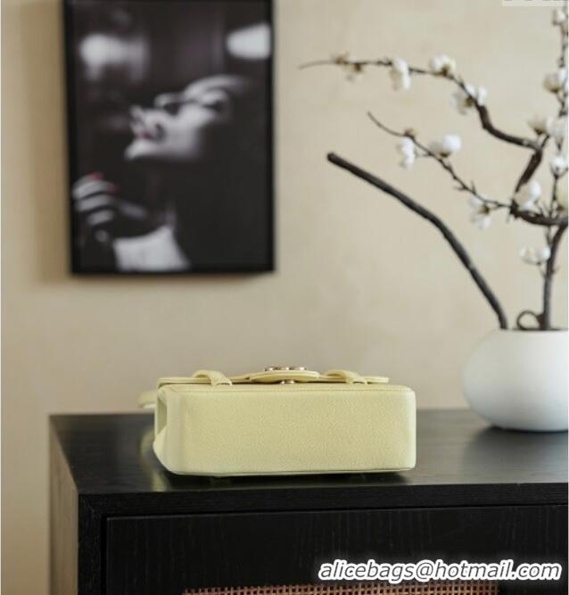 Luxury Discount Chanel Calfskin Leather Hobo Bag CH112703 Yellow 2025