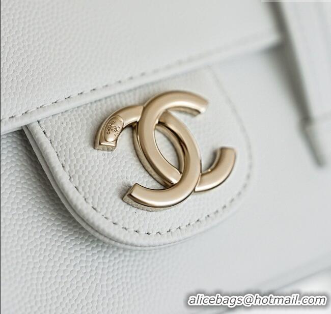 Good Taste Chanel Calfskin Leather Hobo Bag CH112703 White 2025