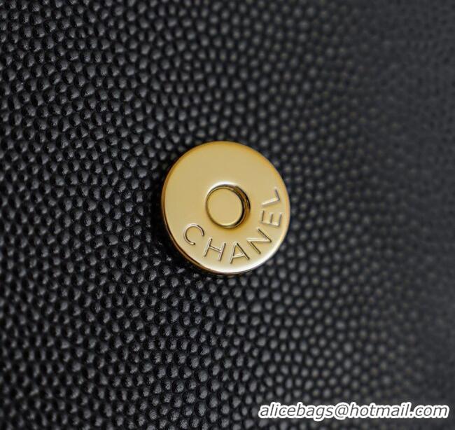 Traditional Discount Chanel Calfskin Leather Hobo Bag CH112703 Black 2025