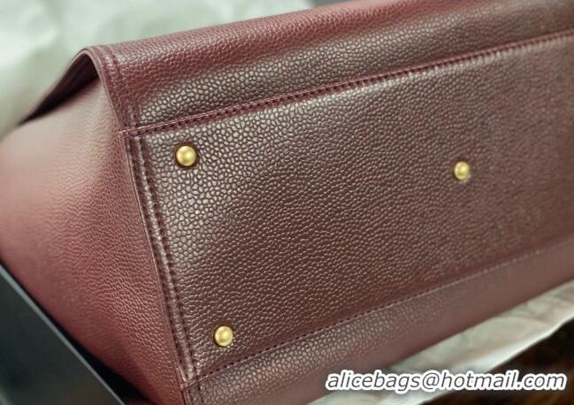 Cheapest Chanel Deauville Grained Calfskin Medium Shopping Bag A66941 Dark Brown 2025