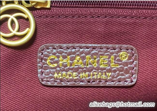 Cheapest Chanel Deauville Grained Calfskin Medium Shopping Bag A66941 Dark Brown 2025