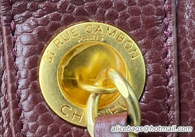 Cheapest Chanel Deauville Grained Calfskin Medium Shopping Bag A66941 Dark Brown 2025