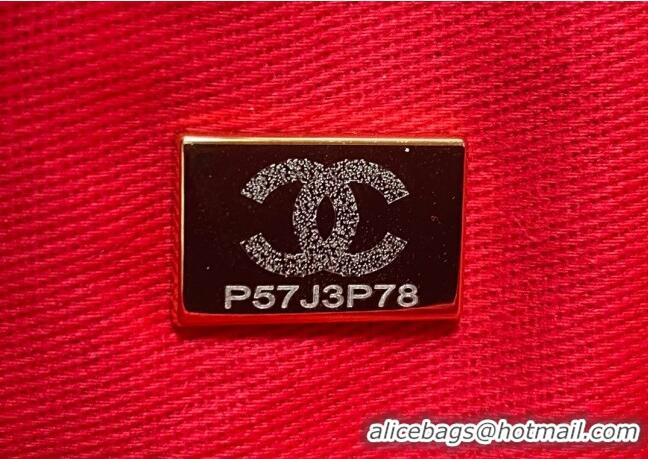 Luxury Cheap Chanel Deauville Grained Calfskin Medium Shopping Bag A66941 Red 2025