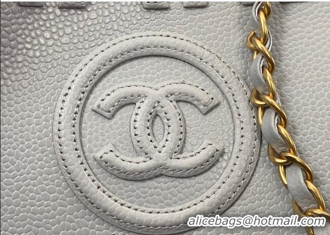 Classic Specials Chanel Deauville Grained Calfskin Medium Shopping Bag A66941 Grey 2025