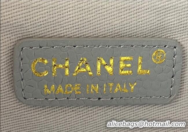 Classic Specials Chanel Deauville Grained Calfskin Medium Shopping Bag A66941 Grey 2025