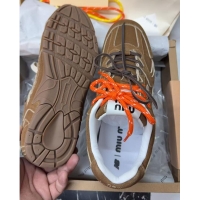 Luxury Cheap New Balance x Miu Miu 530 Sneakers in Suede Brown 0603133
