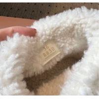 Durable Miu Miu Suede and Shearling Snow Ankle Boots Dark Brown 5T515E 1024118