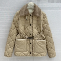 Buy Discount Moncler Down Jacket with Belt M82114 Brown 2025