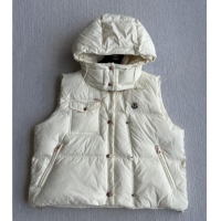 Fashion Wholesale Moncler Down Vest M082912 White 2025