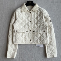 New Product Moncler Diamond-Quilted Padded Jacket M82913 Beige 2025