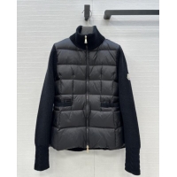High Quality Discount Moncler Padded Zip-up Cardigan M91620 Black 2025