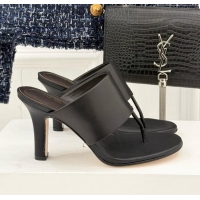 ​Luxury Classic The Row Signum 90MM Sandal in Calfskin TR1401 Black 2025
